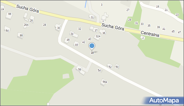 Sułkowice, Sucha Góra, 48, mapa Sułkowice