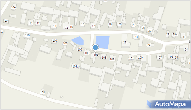 Sułkowice, Sułkowice, 104, mapa Sułkowice