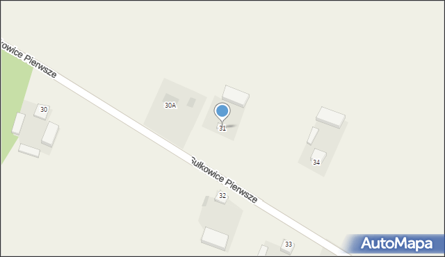 Sułkowice Pierwsze, Sułkowice Pierwsze, 31, mapa Sułkowice Pierwsze