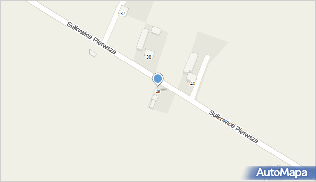 Sułkowice Pierwsze, Sułkowice Pierwsze, 39, mapa Sułkowice Pierwsze