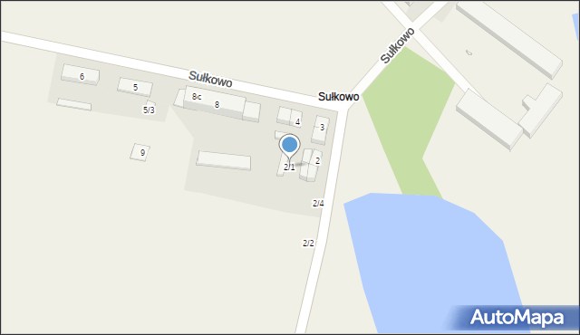 Sułkowo, Sułkowo, 2/1, mapa Sułkowo