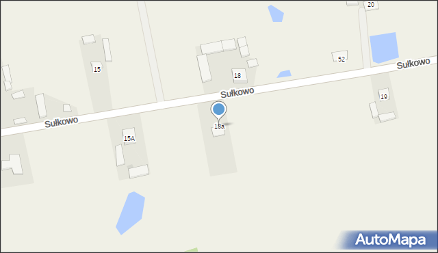 Sułkowo, Sułkowo, 18a, mapa Sułkowo