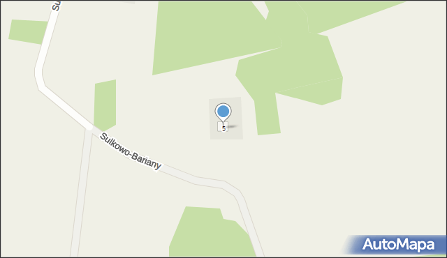 Sulkowo-Bariany, Sulkowo-Bariany, 5, mapa Sulkowo-Bariany
