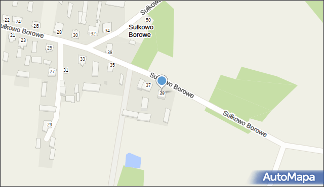 Sułkowo Borowe, Sułkowo Borowe, 39, mapa Sułkowo Borowe