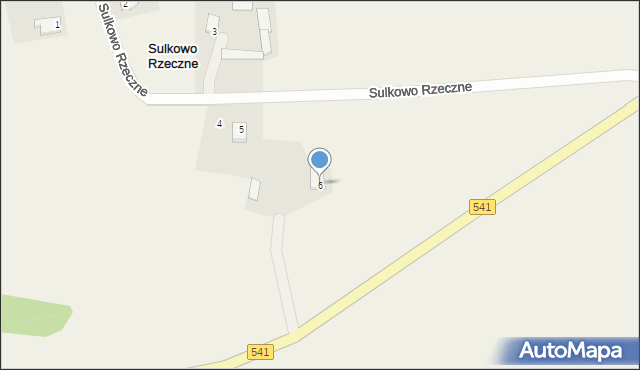 Sulkowo Rzeczne, Sulkowo Rzeczne, 6, mapa Sulkowo Rzeczne