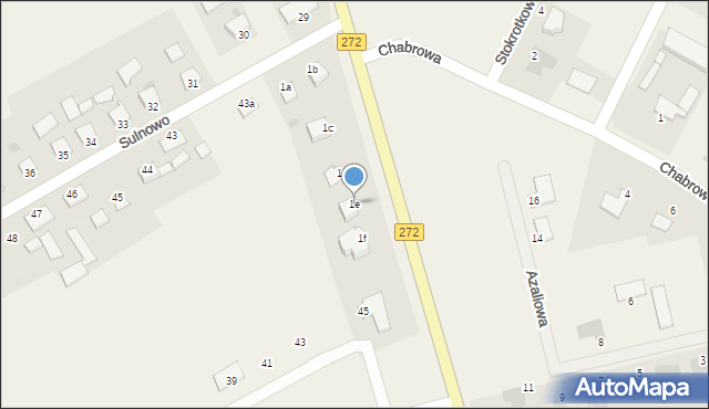 Sulnowo, Sulnowo, 1e, mapa Sulnowo