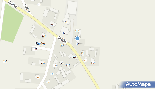 Sułów, Sułów, 65, mapa Sułów