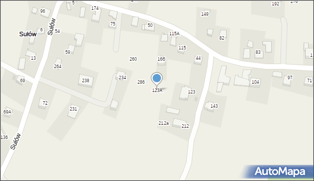 Sułów, Sułów, 123A, mapa Sułów