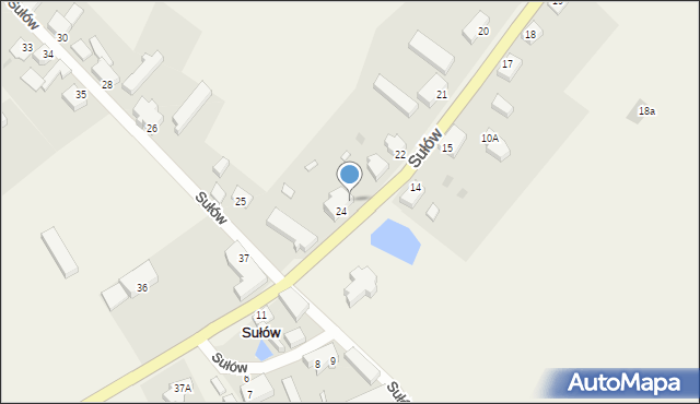 Sułów, Sułów, 24a, mapa Sułów