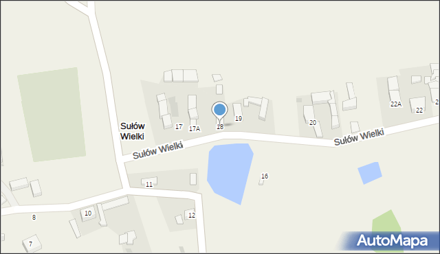 Sułów Wielki, Sułów Wielki, 18, mapa Sułów Wielki