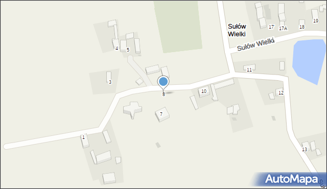 Sułów Wielki, Sułów Wielki, 8, mapa Sułów Wielki