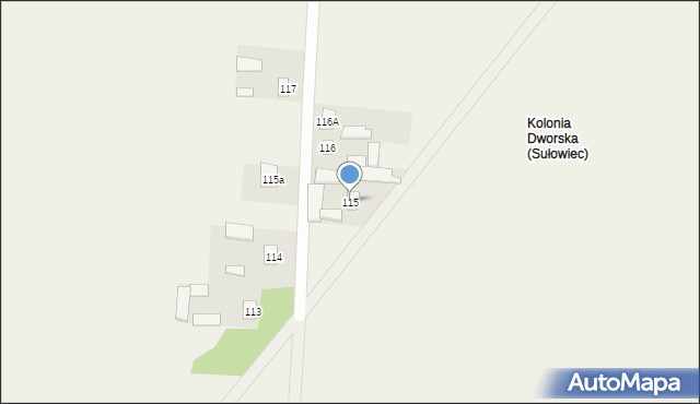 Sułowiec, Sułowiec, 115, mapa Sułowiec