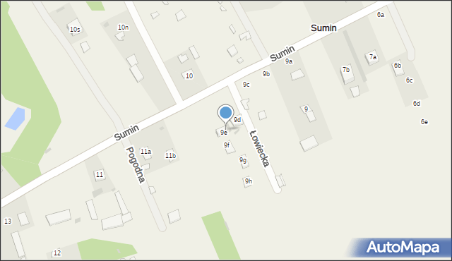 Sumin, Sumin, 9j, mapa Sumin
