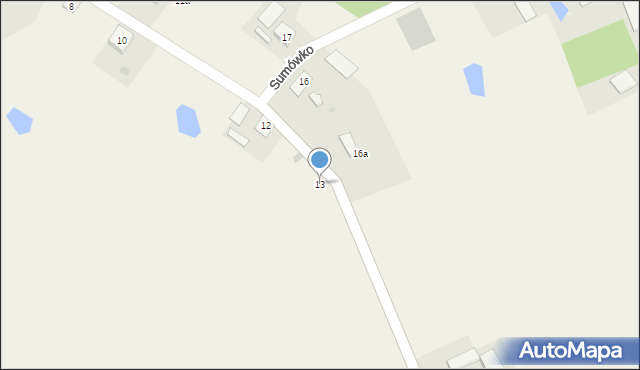Sumówko, Sumówko, 13, mapa Sumówko
