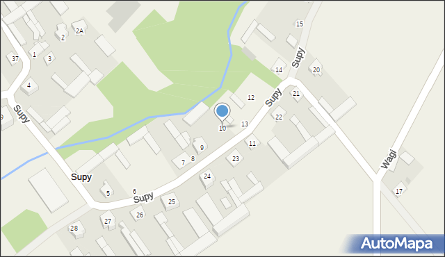 Supy, Supy, 10, mapa Supy