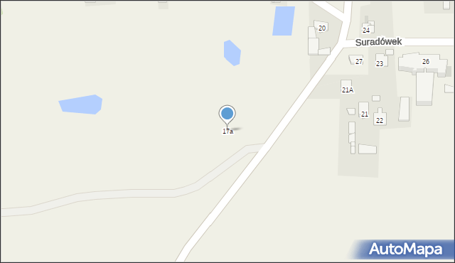Suradówek, Suradówek, 17a, mapa Suradówek