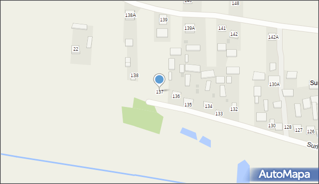 Surhów, Surhów, 137, mapa Surhów