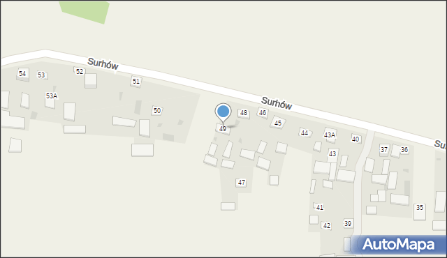Surhów, Surhów, 49, mapa Surhów