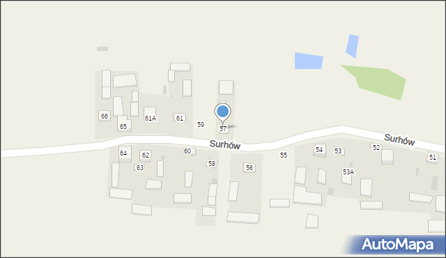 Surhów, Surhów, 57, mapa Surhów