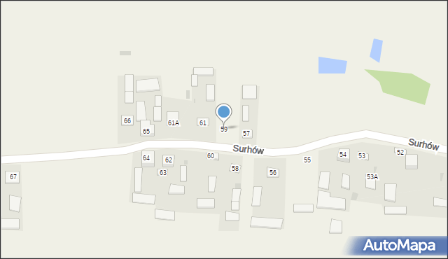 Surhów, Surhów, 59, mapa Surhów