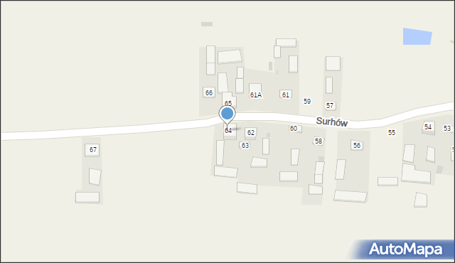 Surhów, Surhów, 64, mapa Surhów