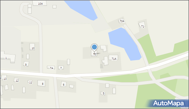 Surhów-Kolonia, Surhów-Kolonia, 70, mapa Surhów-Kolonia