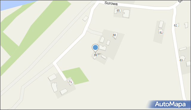 Surowa, Surowa, 69, mapa Surowa