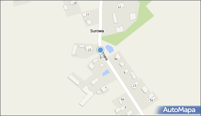 Surowa, Surowa, 9, mapa Surowa