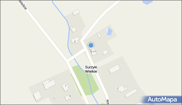 Surzyki Wielkie, Surzyki Wielkie, 3, mapa Surzyki Wielkie