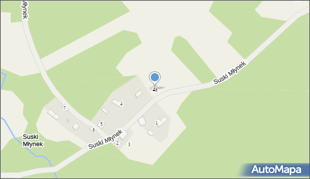 Suski Młynek, Suski Młynek, 4a, mapa Suski Młynek