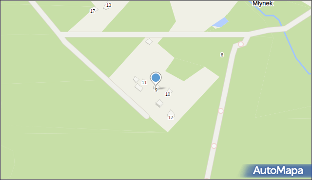 Suski Młynek, Suski Młynek, 9, mapa Suski Młynek