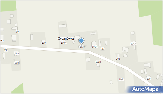 Suskowola, Suskowola, 101, mapa Suskowola