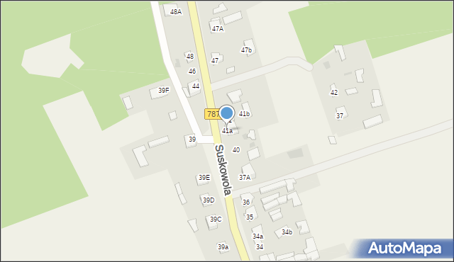 Suskowola, Suskowola, 41a, mapa Suskowola