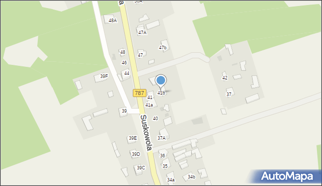 Suskowola, Suskowola, 41b, mapa Suskowola