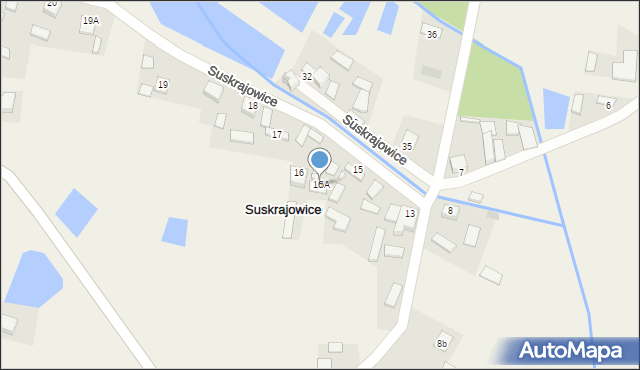 Suskrajowice, Suskrajowice, 16A, mapa Suskrajowice