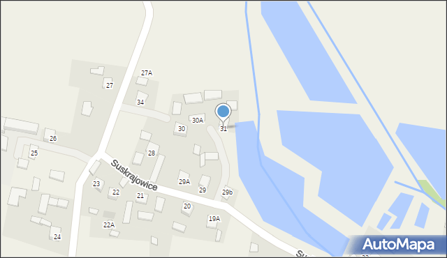 Suskrajowice, Suskrajowice, 31, mapa Suskrajowice