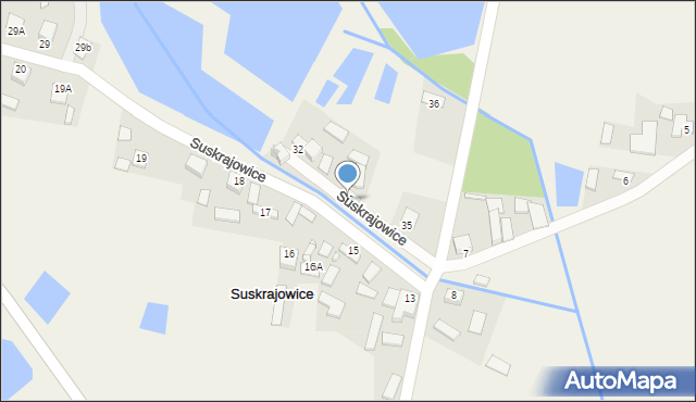 Suskrajowice, Suskrajowice, 33, mapa Suskrajowice