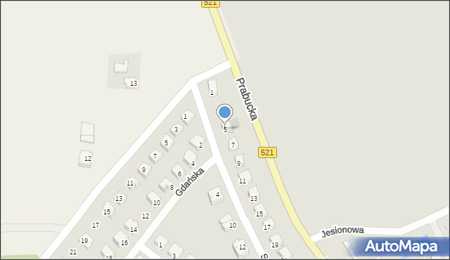 Susz, Sucharskiego Henryka, mjr., 5, mapa Susz