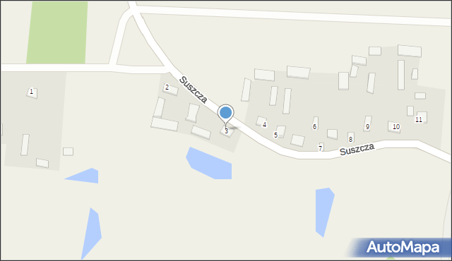 Suszcza, Suszcza, 3, mapa Suszcza