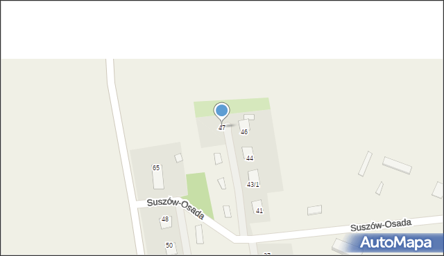 Suszów, Suszów, 47, mapa Suszów