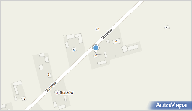 Suszów, Suszów, 6, mapa Suszów