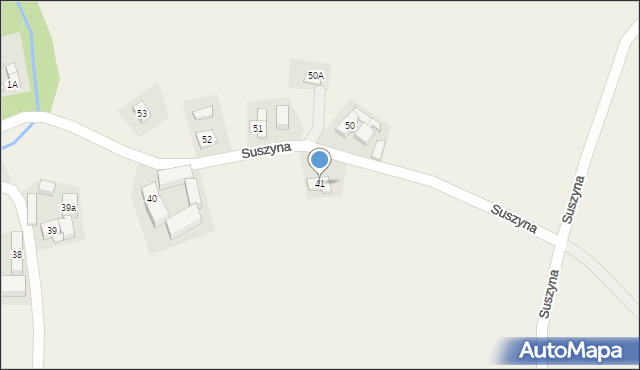 Suszyna, Suszyna, 41, mapa Suszyna