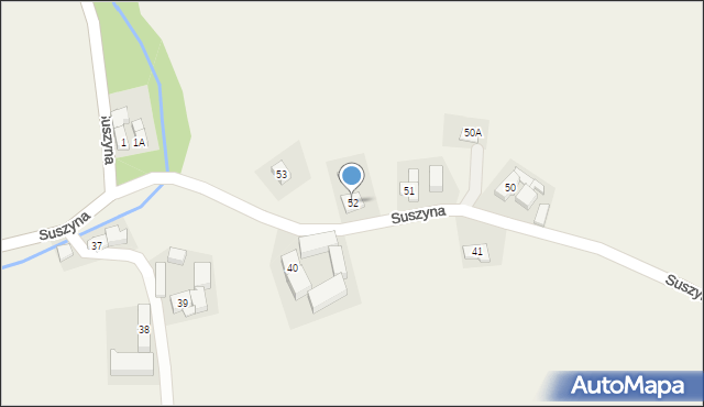 Suszyna, Suszyna, 52, mapa Suszyna