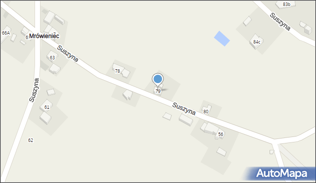 Suszyna, Suszyna, 79, mapa Suszyna