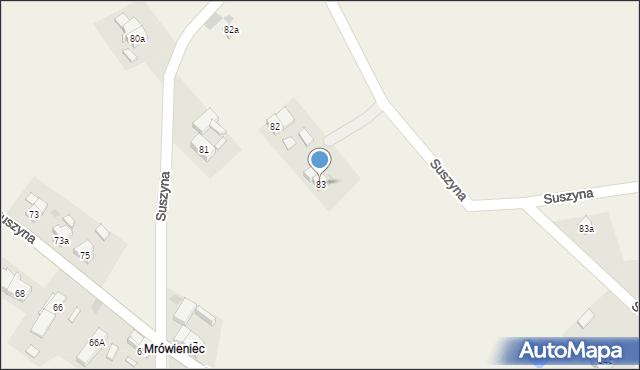 Suszyna, Suszyna, 83, mapa Suszyna