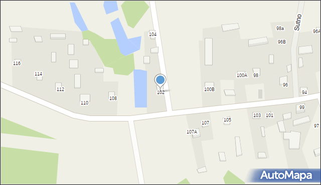 Sutno, Sutno, 102, mapa Sutno