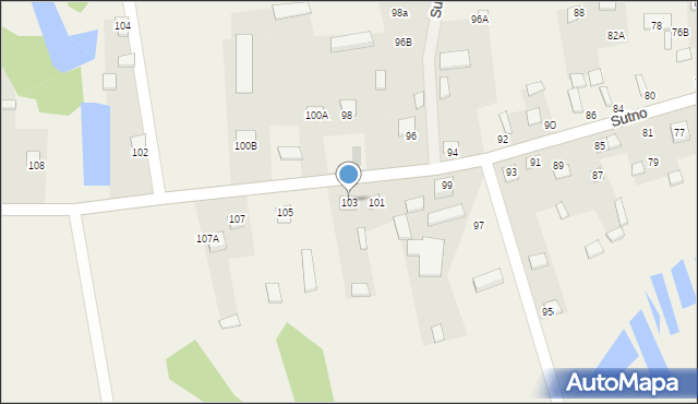 Sutno, Sutno, 103, mapa Sutno