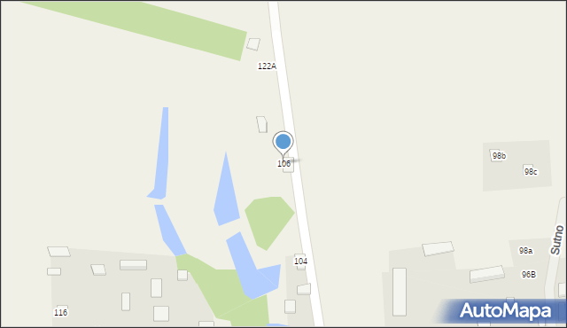 Sutno, Sutno, 106, mapa Sutno