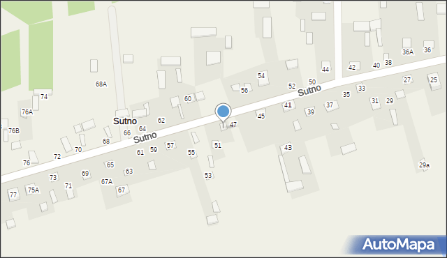 Sutno, Sutno, 49, mapa Sutno