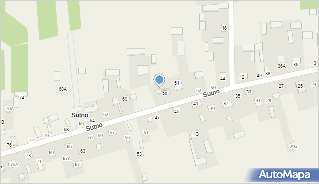 Sutno, Sutno, 58, mapa Sutno